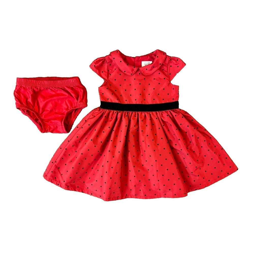 Carters Just One You Baby Girl 18 Months Dress Bloomers Red Special Occasion